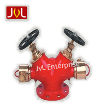 Double-headed gunmetal hydrant landing valve