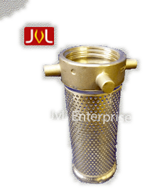 Foot valve suction strainer